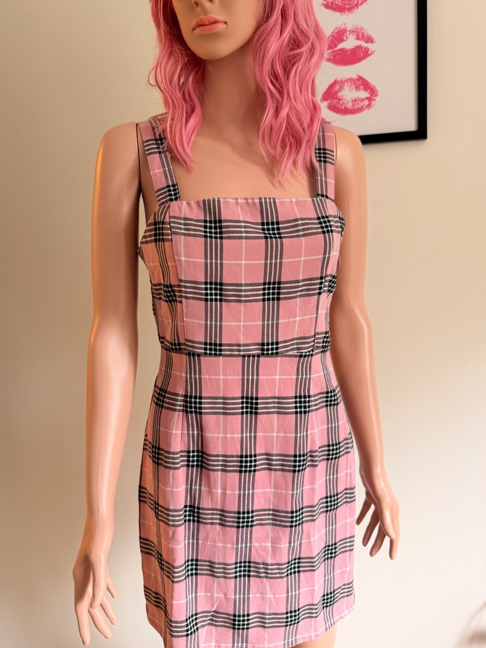 H&M Pink, Black & White Y2K Aesthetic Style Dress Size 6